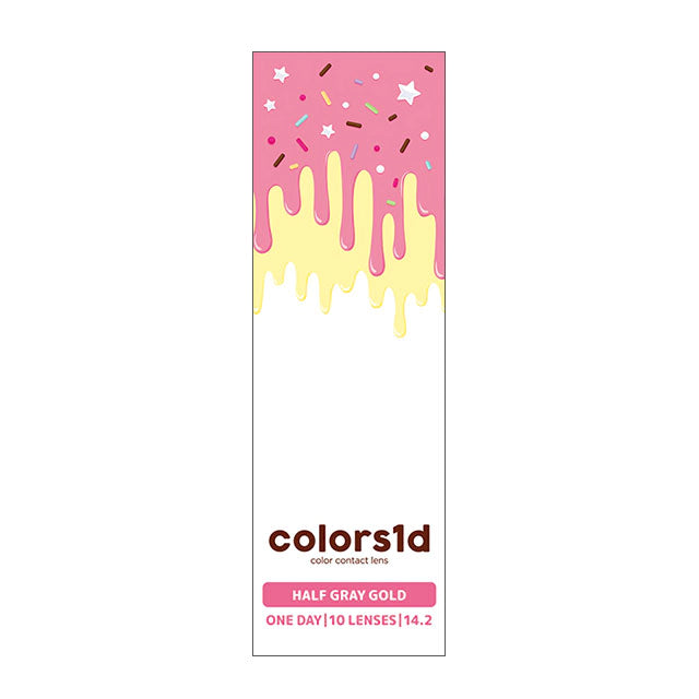 COLORS 1DAY HALF GRAY GOLD(1BOX 10SHEETS) 2