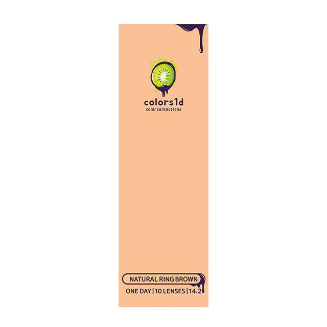 COLORS 1DAY NATURAL RING BROWN(1BOX 10SHEETS) 2