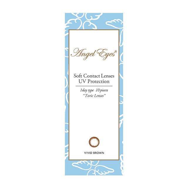 ANGELEYES 1DAY TORIC CYL-1.25 VIVID BROWN(1BOX 10SHEETS) 2