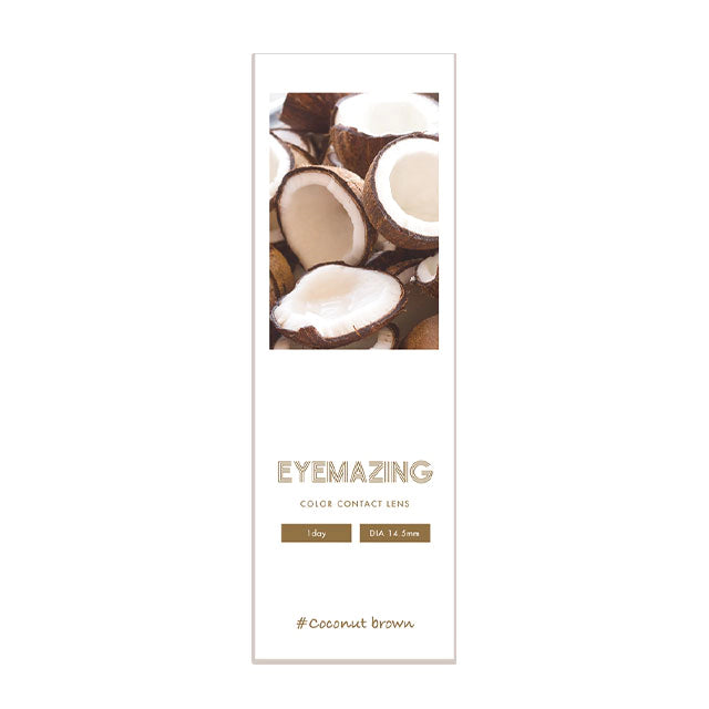 EYEMAZING 1DAY COCONUT BROWN(1BOX 10SHEETS) 2