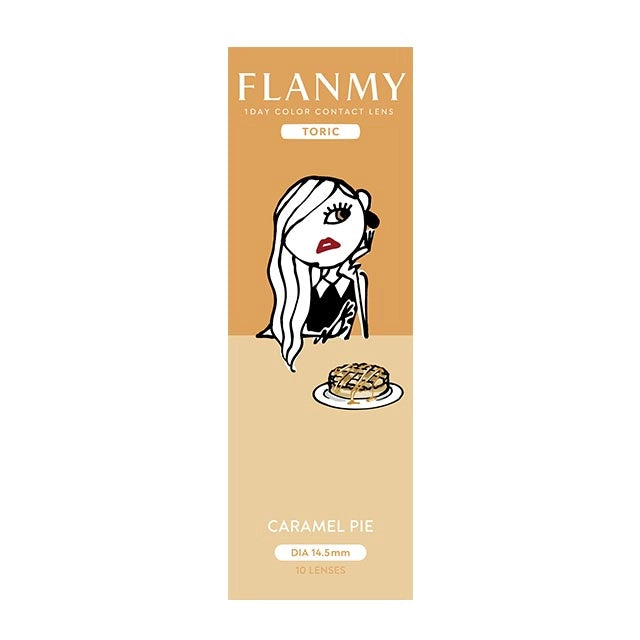 FLANMY TORIC 1DAY CARAMEL PIE CYL -0.75(1BOX 10SHEETS) 2