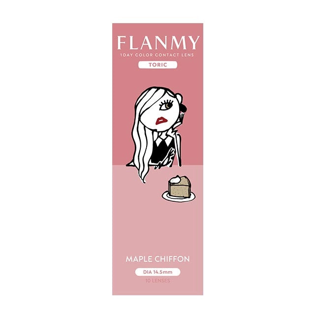 FLANMY TORIC 1DAY MAPLE CHIFFON CYL -1.25(1BOX 10SHEETS) 2