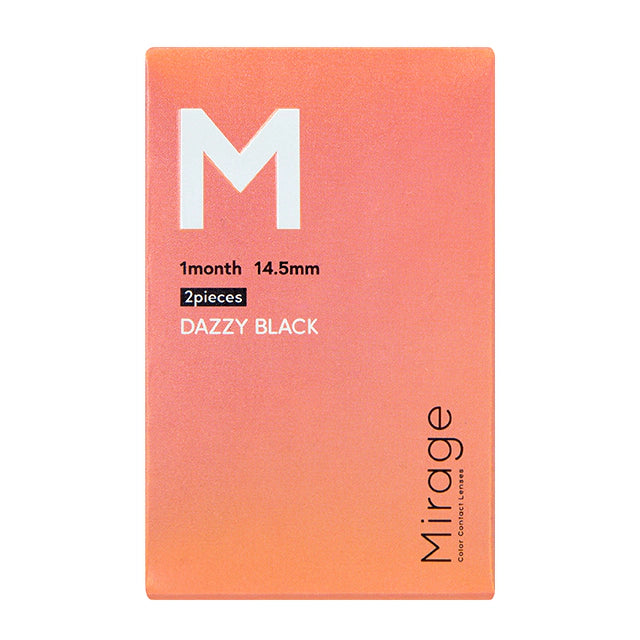 MIRAGE 1MONTH 14.5MM DAZZY BLACK(1BOX 2SHEETS) 2