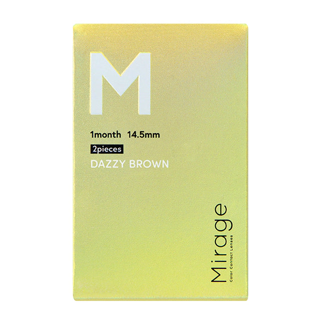 MIRAGE 1MONTH 14.5MM DAZZY BROWN(1BOX 2SHEETS) 2