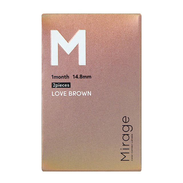 MIRAGE 1MONTH 14.8MM LOVE BROWN(1BOX 2SHEETS) 2