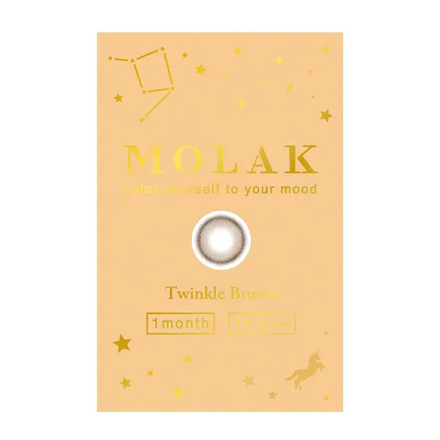 MOLAK 1MONTH TWINKLE BROWN(1BOX 2SHEETS) 2