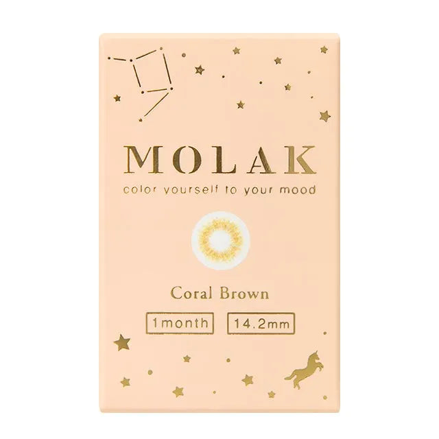 MOLAK 1MONTH CORAL BROWN(1BOX 2SHEETS) 2