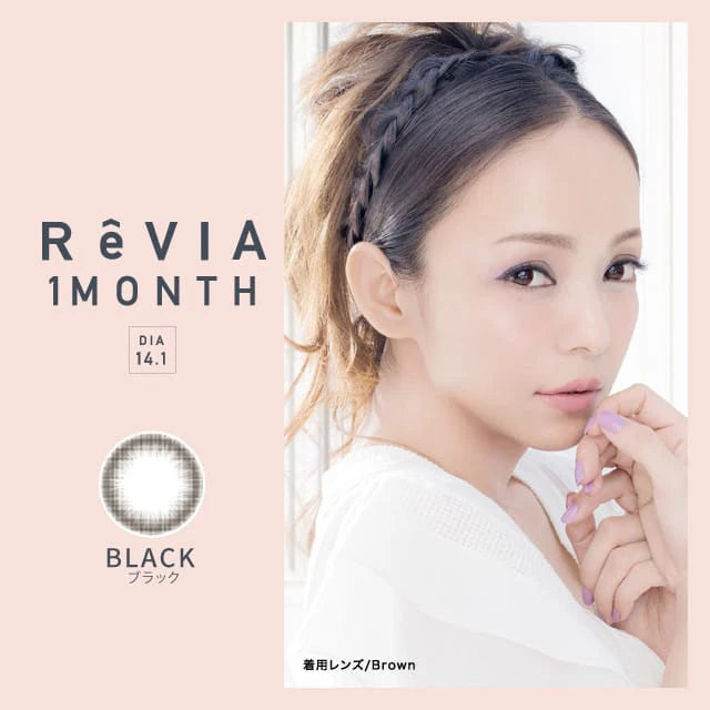 REVIA 1MONTH CIRCLE BLACK(1BOX 1SHEET) MAIN IMAGE