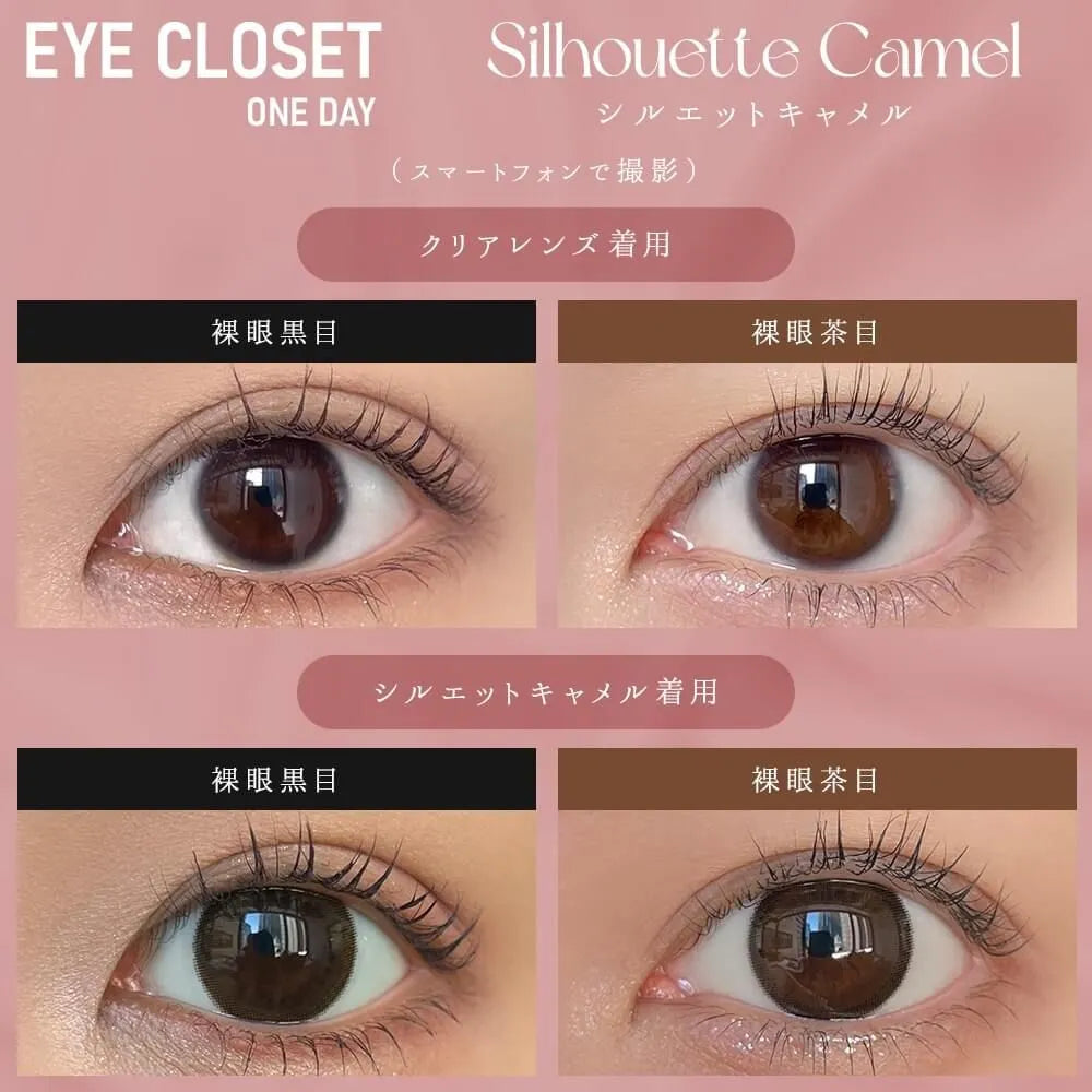 EYE CLOSET 1DAY 14.5mm SILHOUETTE CAMEL(1BOX 10SHEETS) 0