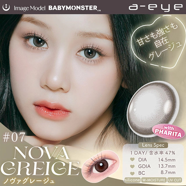1DAY REFREAR SILICON HYDROGEL a-eye NOVA GREGE(1BOX 10SHEETS) MAIN IMAGE