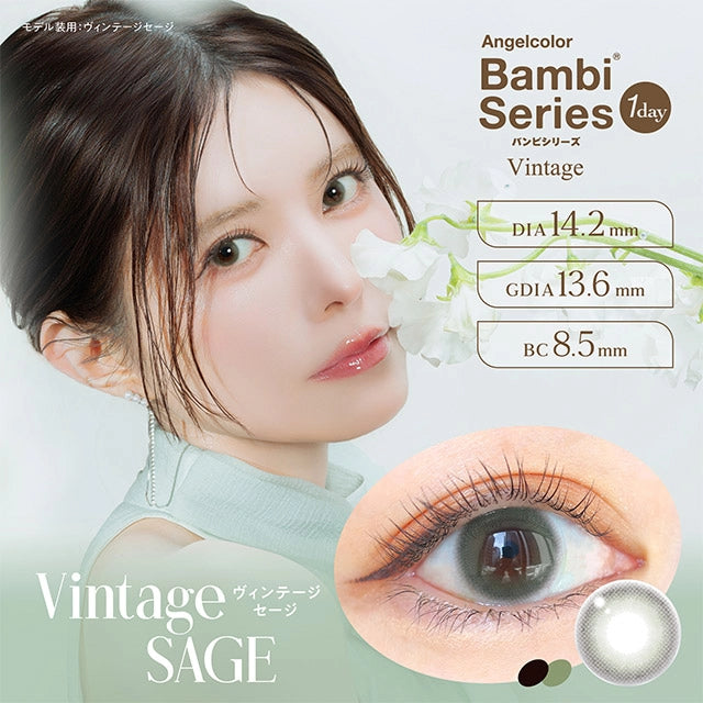 ANGELCOLOR BAMBI SERIES VINTAGE 1DAY VINTAGE SAGE(1BOX 10SHEETS) MAIN IMAGE