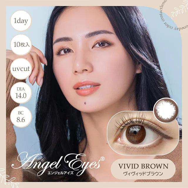 ANGELEYES 1DAY UVM VIVID BROWN(1BOX 10SHEETS) MAIN IMAGE