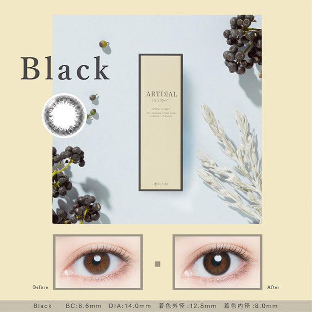 ARTIRAL UV & MOIST BLACK 1DAY(1BOX 10SHEETS) MAIN IMAGE