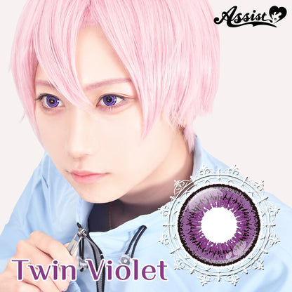 ASSIST CHOUCHOU TWINLOOPNEO 1DAY TWIN VIOLET(1BOX 6SHEETS) MAIN IMAGE