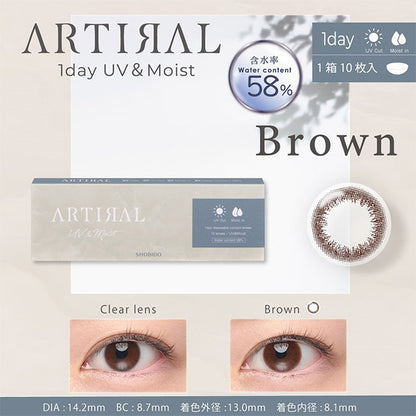 ARTIRAL UV & MOIST58 BROWN 1DAY(1BOX 10SHEETS) MAIN IMAGE