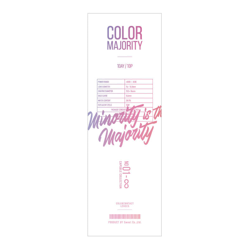 COLOR MAJORITY 1DAY CLARET DAZZLE(1BOX 10SHEETS) 2