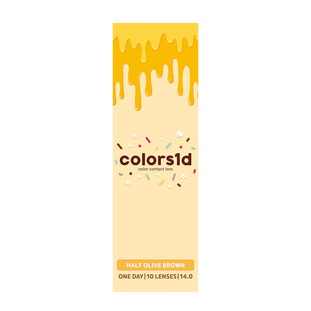 COLORS 1DAY HALF OLIVE BROWN(1BOX 10SHEETS) 2