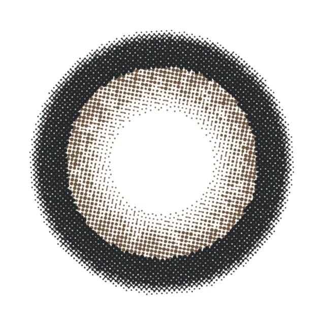 FLURRY 1DAY RING DARK BROWN(1BOX 10SHEETS) 1