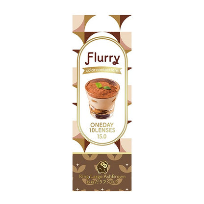 FLURRY 1DAY RING LARGE ASH BROWN(1BOX 10SHEETS) 2