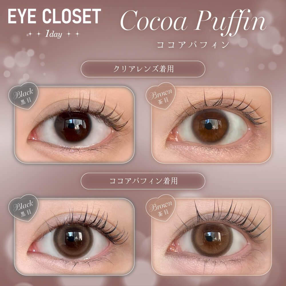 EYE CLOSET 1DAY 14.5mm COCOA PUFFIN(1BOX 10SHEETS) 0