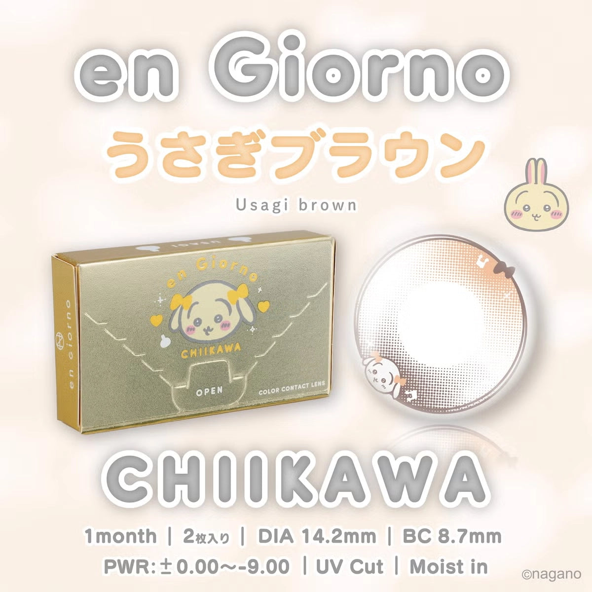 EN GIORNO 1MONTH USAGI BROWN(1BOX 2SHEETS) MAIN IMAGE