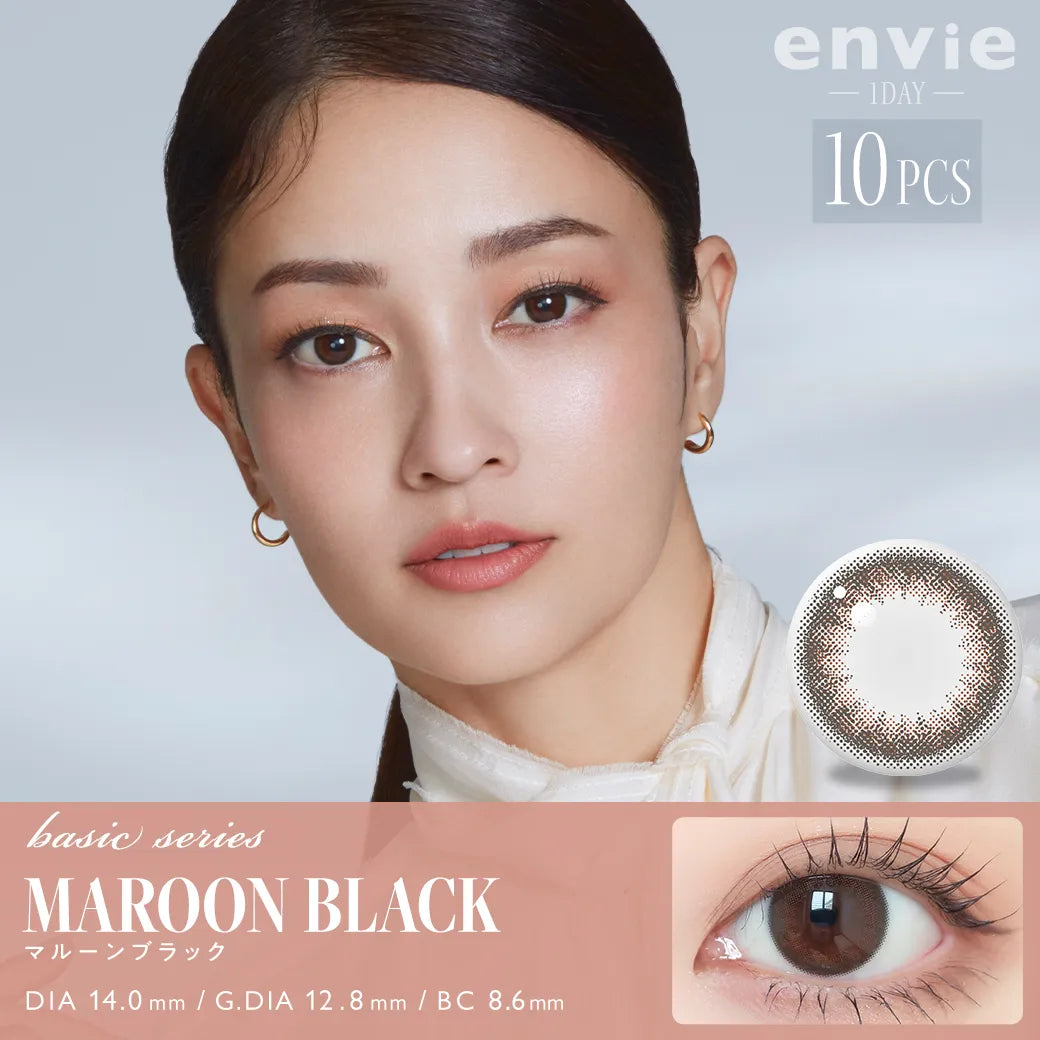 ENVIE 1DAY MAROON BLACK(1BOX 10SHEETS) MAIN IMAGE
