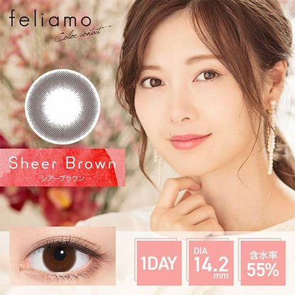 FELIAMO 1DAY SHEER BROWN(1BOX 10SHEETS) MAIN IMAGE