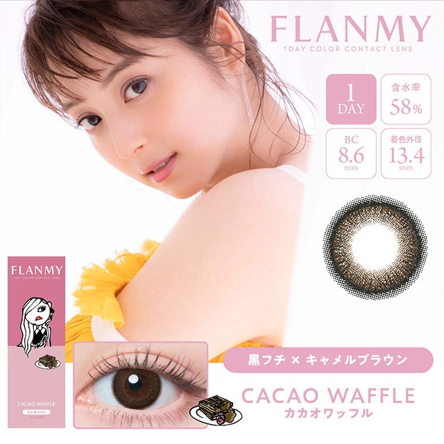 FLANMY SWEET 1DAY CACAO WAFFLE(1BOX 10SHEETS) MAIN IMAGE