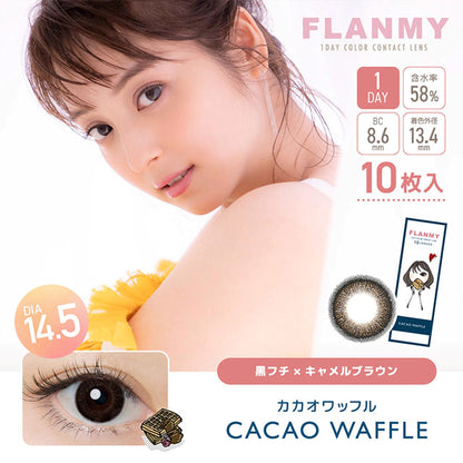 FLANMY SWEET 1DAY CACAO WAFFLE(1BOX 10SHEETS) MAIN IMAGE