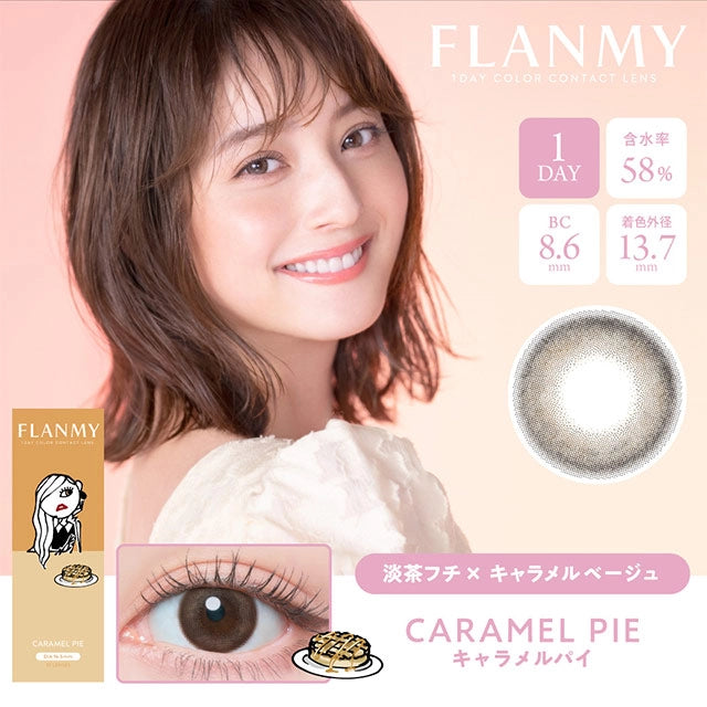 FLANMY SWEET 1DAY CARAMEL PIE(1BOX 10SHEETS) MAIN IMAGE