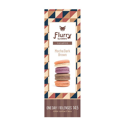 FLURRY 1DAY MOCHA DARK BROWN(1BOX 10SHEETS) 0