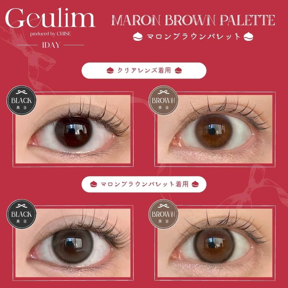 GEULIM 1DAY MARON BROWN PALETTE(1BOX 10SHEETS) 0