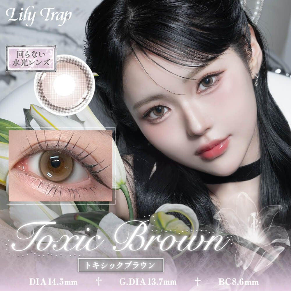 LILY TRAP 1DAY TOXIC BROWN(1BOX 10SHEETS) MAIN IMAGE