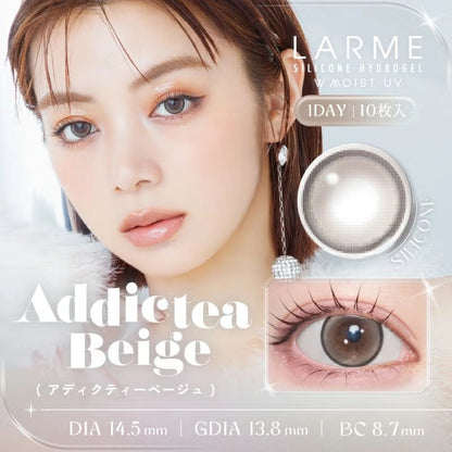 LARME 1DAY SILICONE HYDROGEL W MOIST UV ADDIC TEA BEIGE(1BOX 10SHEETS) MAIN IMAGE