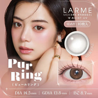 LARME 1DAY SILICONE HYDROGEL W MOIST UV PUR RING(1BOX 10SHEETS) MAIN IMAGE