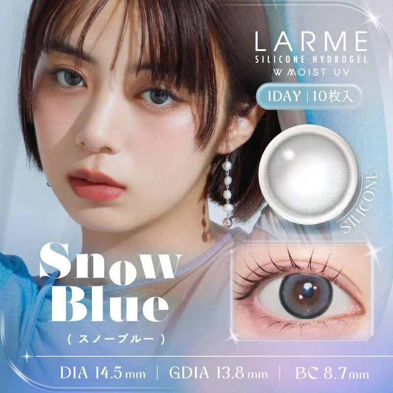 LARME 1DAY SILICONE HYDROGEL W MOIST UV SNOW BLUE(1BOX 10SHEETS) MAIN IMAGE