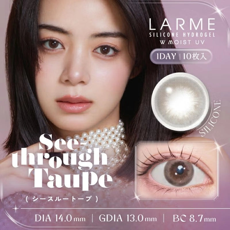 LARME 1DAY SILICONE HYDROGEL W MOIST UV SEETHROUGH TOUPE(1BOX 10SHEETS) MAIN IMAGE