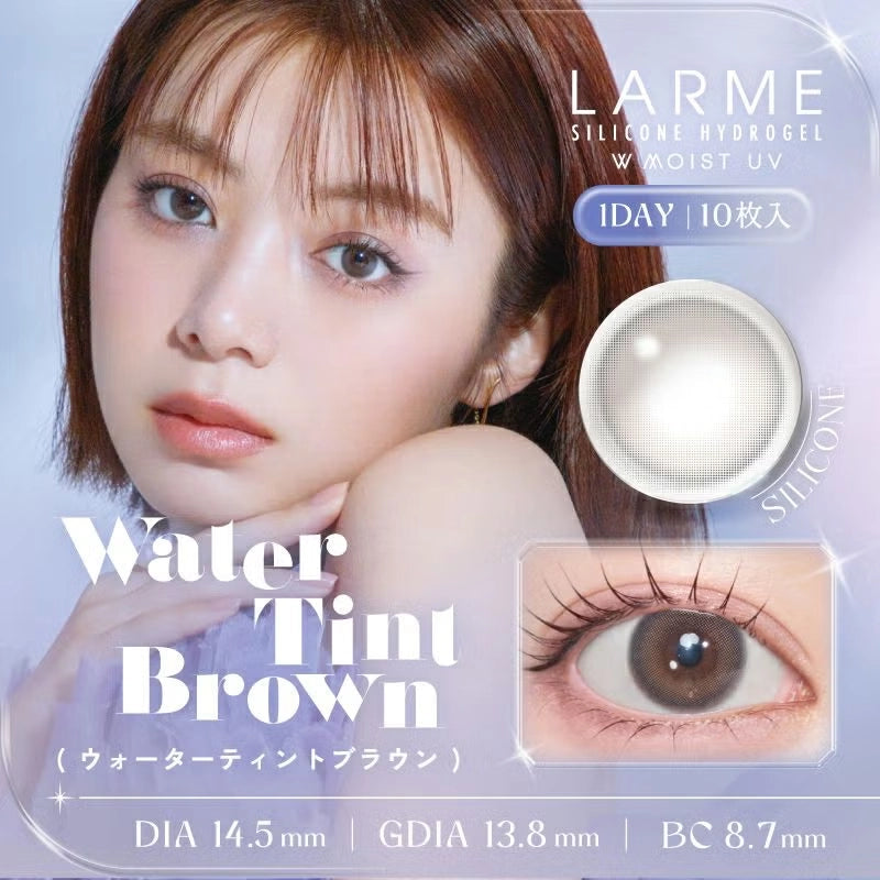 LARME 1DAY SILICONE HYDROGEL W MOIST UV WATER TINT BROWN(1BOX 10SHEETS) MAIN IMAGE