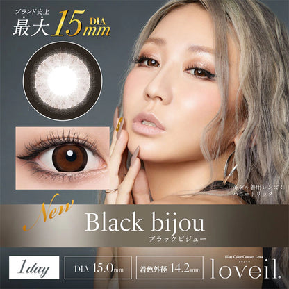 LOVEIL 1DAY BLACK BIJOU(1BOX 10SHEETS) MAIN IMAGE
