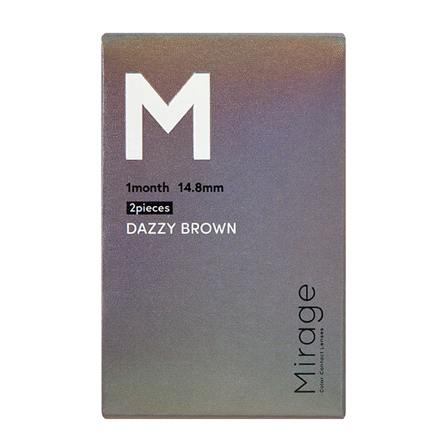 MIRAGE 1MONTH 14.8MM DAZZY BROWN(1BOX 2SHEETS) 2