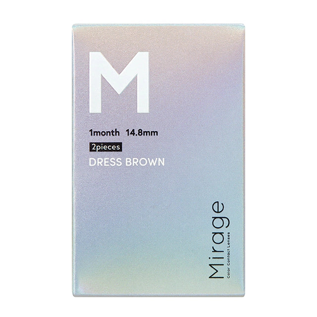MIRAGE 1MONTH 14.8MM DRESS BROWN(1BOX 2SHEETS) 2