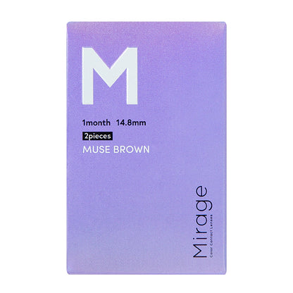 MIRAGE 1MONTH 14.8MM MUSE BROWN(1BOX 2SHEETS) 2