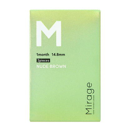 MIRAGE 1MONTH 14.8MM NUDE BROWN(1BOX 2SHEETS) 2