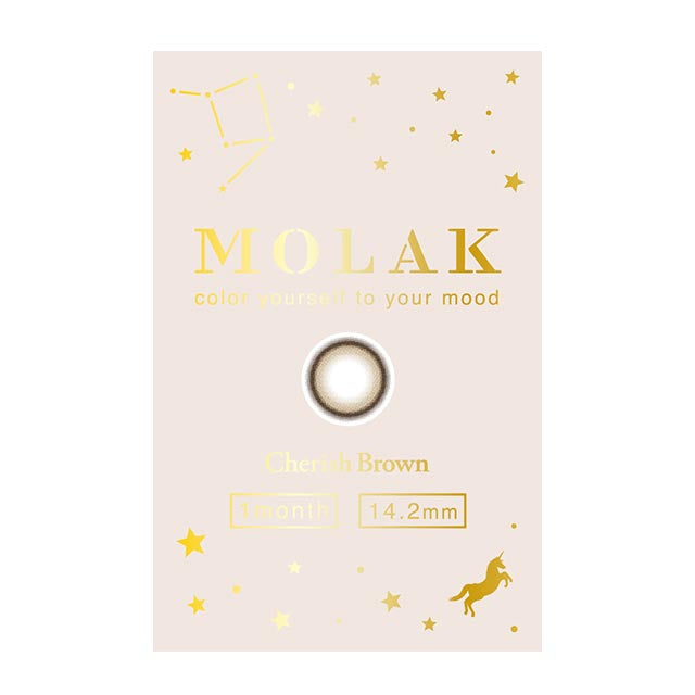 MOLAK 1MONTH CHERISH BROWN(1BOX 2SHEETS) 2