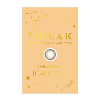 MOLAK 1MONTH TWINKLE BROWN(1BOX 2SHEETS) 2