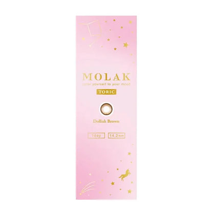MOLAK TORIC 1DAY DOLLISH BROWN CYL-0.75(1BOX 10SHEETS) 2