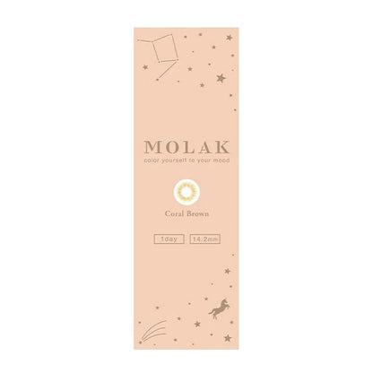 MOLAK 1DAY CORAL BROWN(1BOX 10SHEETS) 0