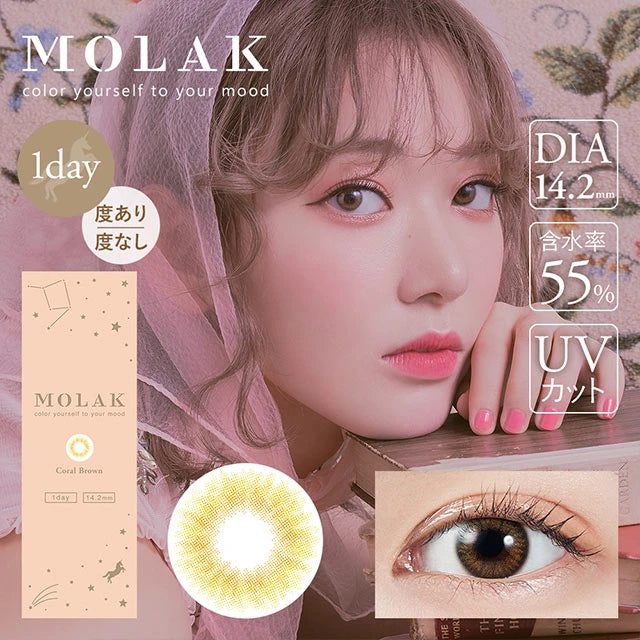 MOLAK 1DAY CORAL BROWN(1BOX 10SHEETS) MAIN IMAGE