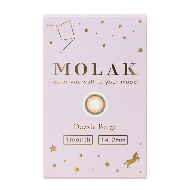 MOLAK 1MONTH DAZZLE BEIGE(1BOX 2SHEETS) 2