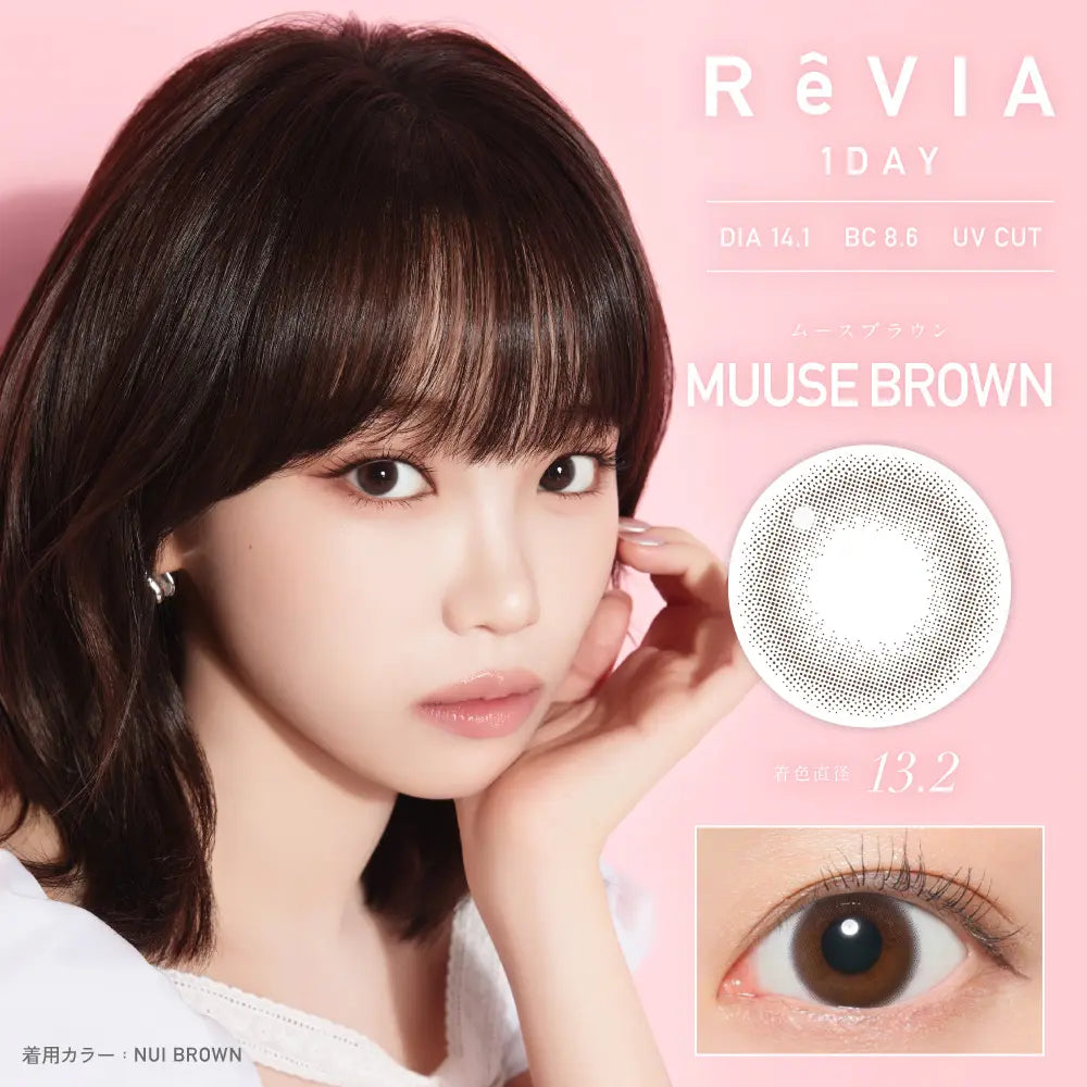 REVIA 1DAY CIRCLE MUUSE BROWN(1BOX 10SHEETS) MAIN IMAGE
